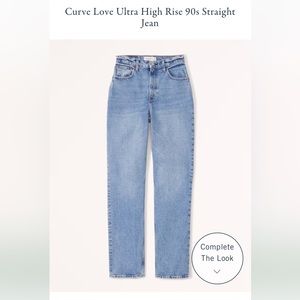 Abercrombie & Fitch 90’s Straight Ultra High Rise Curve Love
